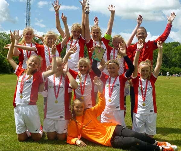 Nørre Alslevs U14 piger vinder Sjællandsmesterskabet