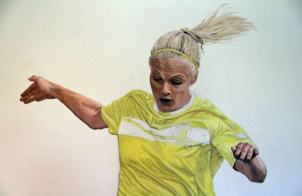 Stine Larsen bliver til kunst i Brøndby