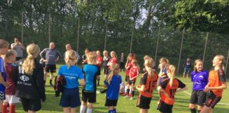 Fodboldglade piger fra omegnsklubberne er vilde med talenttræningen i Lyseng