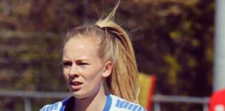 Fodboldpause: Majken Nørregaard holder sig i gang med løbetræning og snapchatbilleder