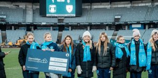 U13-piger overrasket med check på 25.000 kroner