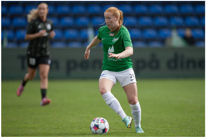 Tilde Johansson i aktion for Fortuna Hjørring Foto: Fortuna Hjørring